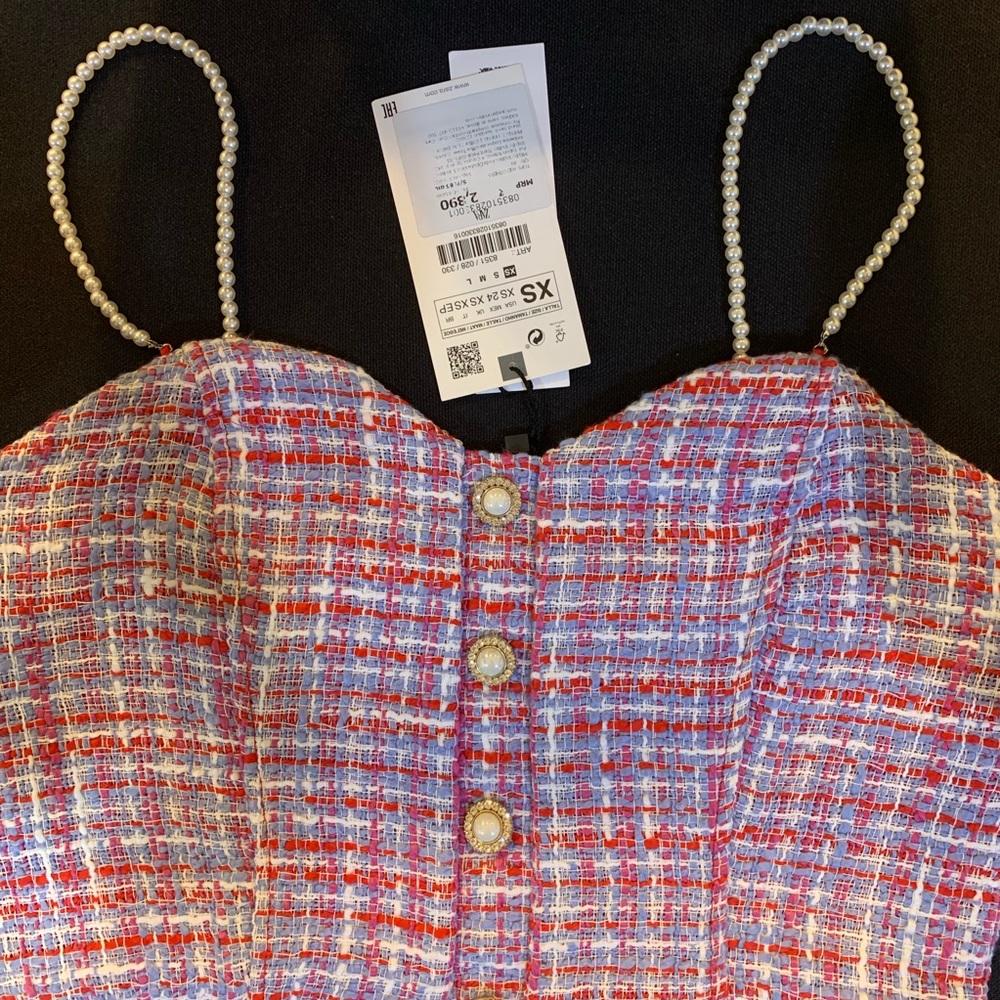 Zara Pearl Crop Top - Picture 4 of 7
